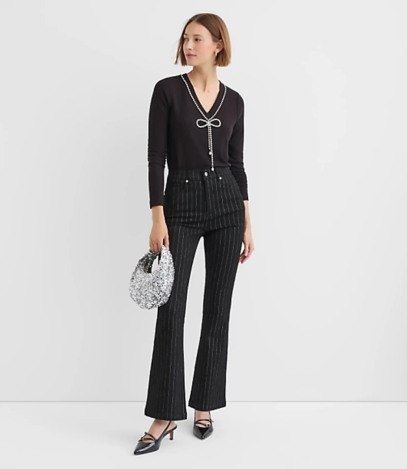 Reversible Jeweled Bow Top