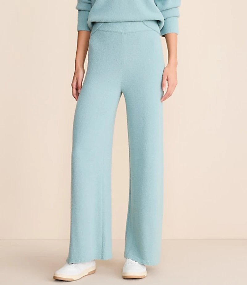 Petite Lou & Grey Fuzzy Wide Leg Sweater Pants