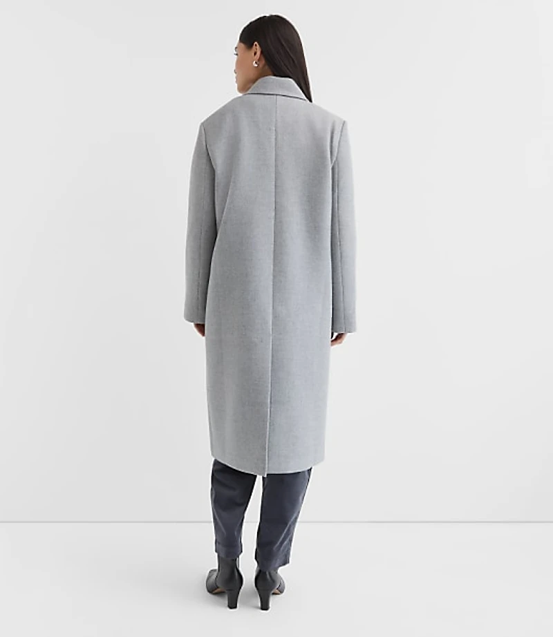 Tall Heathered Patch Pocket Coat