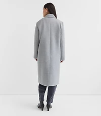Tall Heathered Patch Pocket Coat