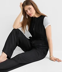 Seamed Zip Jumpsuit