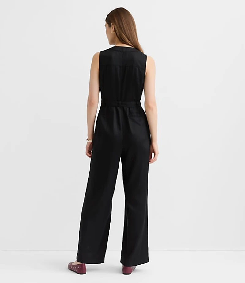 Seamed Zip Jumpsuit