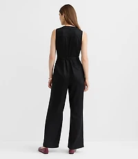Seamed Zip Jumpsuit
