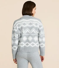 Petite Lou & Grey Geo Polo Sweater