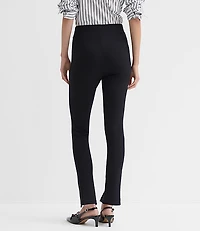 Petite Split Hem Leggings in Ponte