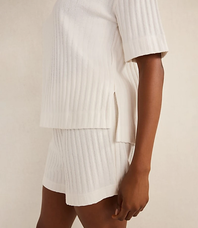 Haven Well Within Cotton Wide Rib Short Sleeve Top