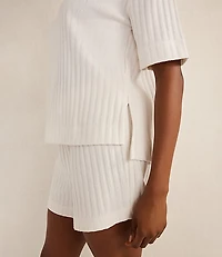 Haven Well Within Cotton Wide Rib Short Sleeve Top