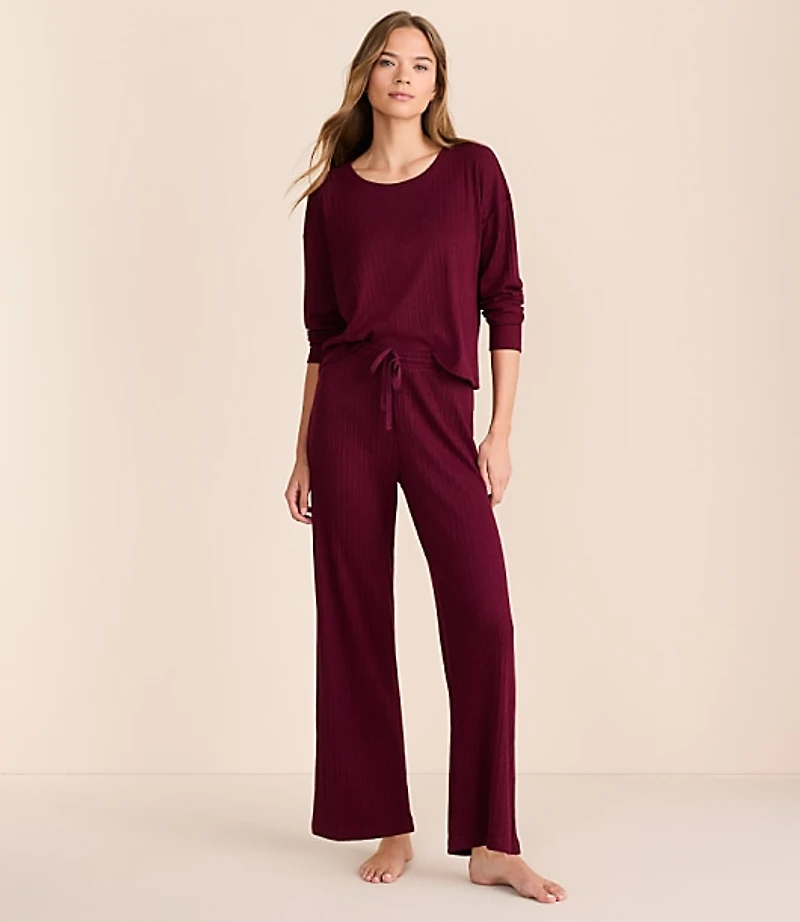 Lou & Grey Ribbed Softened Pajama Set