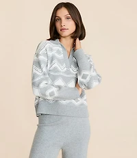 Lou & Grey Geo Polo Sweater