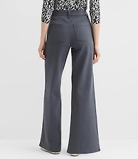 Petite Palmer Wide Leg Pants Twill
