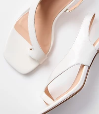 LOFT Versa Asymmetrical Leather Kitten Heels