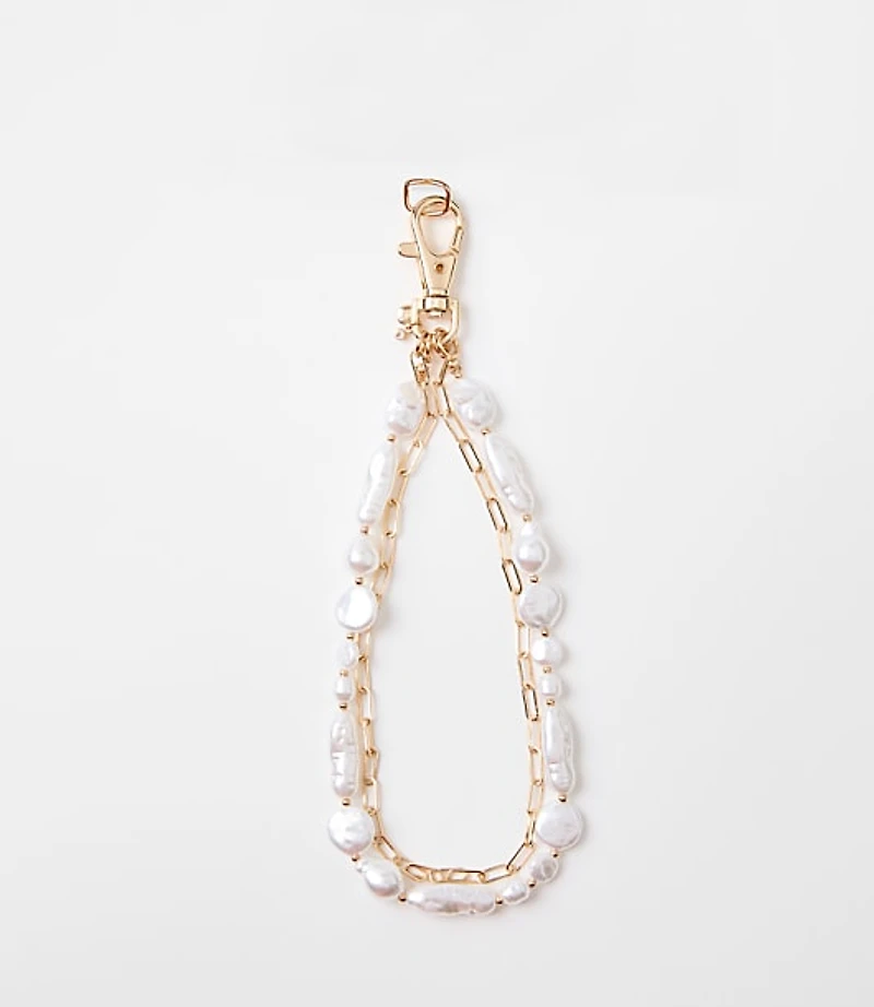 Short Pearlized Phone Chain