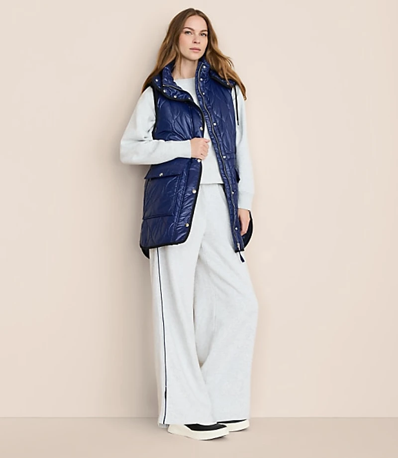 Lou & Grey Quilted Hooded Puffer Vest