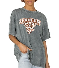 Gameday Couture Texas Longhorns Solid Defense Oversized Crew Neck Tee