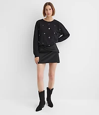 Petite Crystal Bubble Sweatshirt