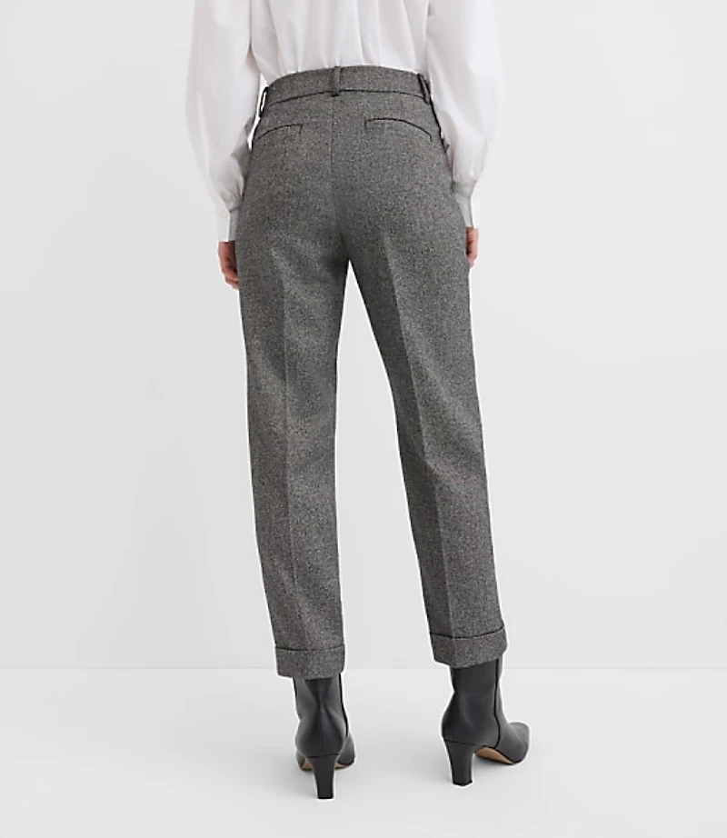 Petite Cuffed Riviera Slim Pants Twill