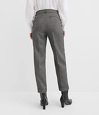 Petite Cuffed Riviera Slim Pants Twill