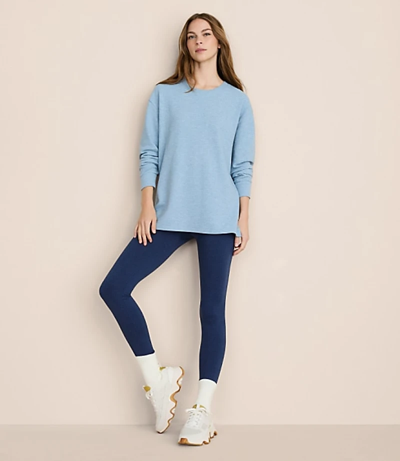 Lou & Grey Flecked Ottoman Side Slit Tunic Top