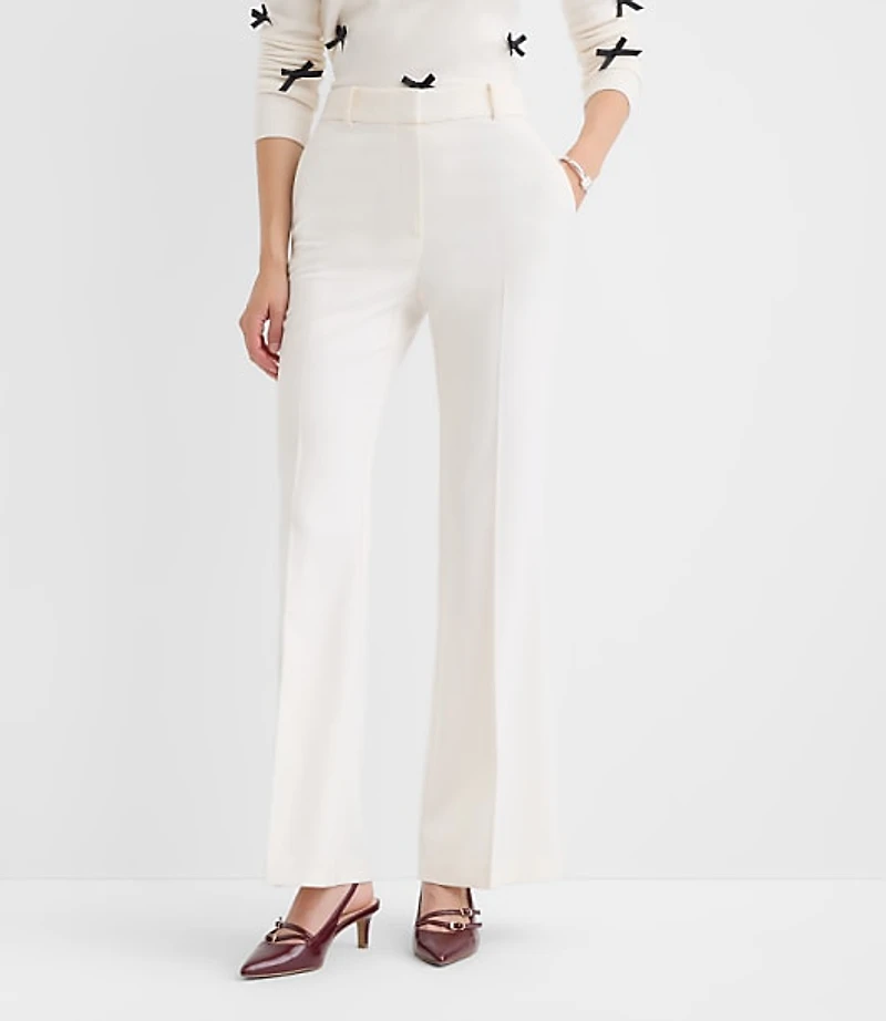 Petite Flare Pants in Twill