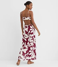 LOFT Beach Magnolia Open Back Keyhole Maxi Dress