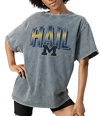 Gameday Couture Michigan Wolverines Peak Performance Oversized Crew Neck Tee
