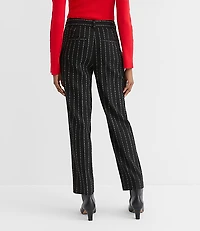 Petite Curvy Parker Straight Pants Brushed Pinstripe