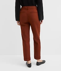 Petite Cuffed Riviera Slim Pants in Doubleweave