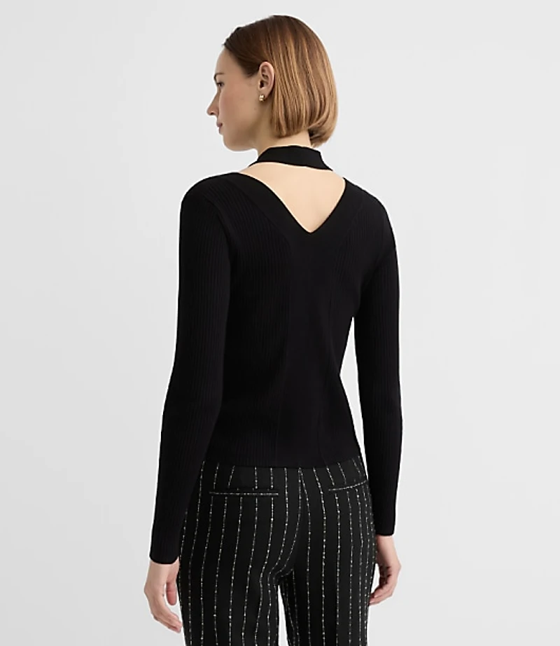 Halter Cutout Cardigan