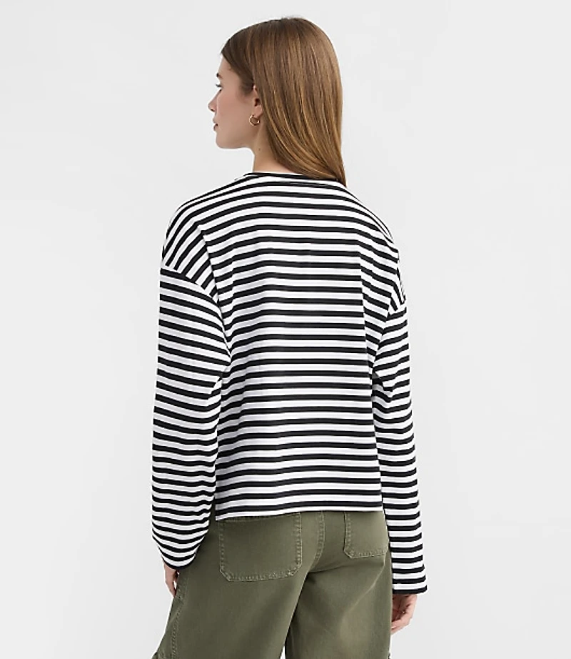 Striped Long Sleeve Modern Tee