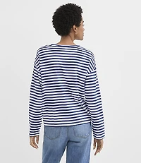 Striped Long Sleeve Modern Tee