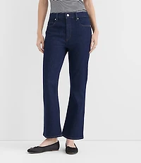 Rivete High Rise Kick Crop Jeans Nova Wash