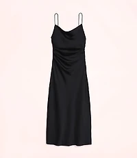 Lately Satin Bias Cowl Neck Gown