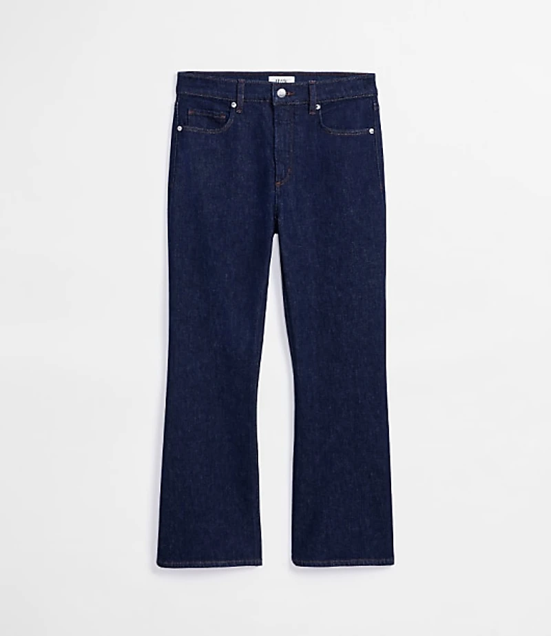 Rivete Petite High Rise Kick Crop Jeans Nova Wash