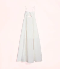 Lately Cutout Linen Cotton Maxi Dress