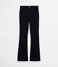 Rivete Petite High Rise Slim Flare Jeans Noir Wash