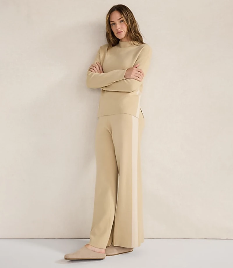 Haven Well Within Tuxedo Stripe Funnel Neck Pullover