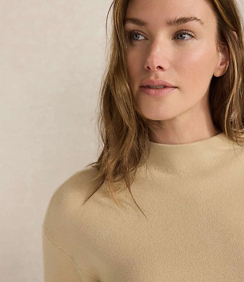 Haven Well Within Tuxedo Stripe Funnel Neck Pullover