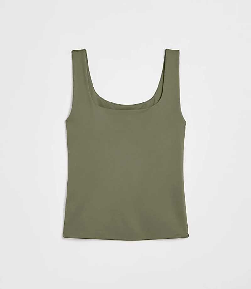 LOFT Versa 360 Knit Square Neck Tank Top