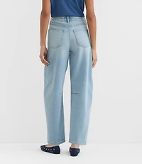 Rivete Curvy High Rise Barrel Jeans Light Wash