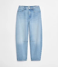 Rivete Curvy High Rise Barrel Jeans Light Wash