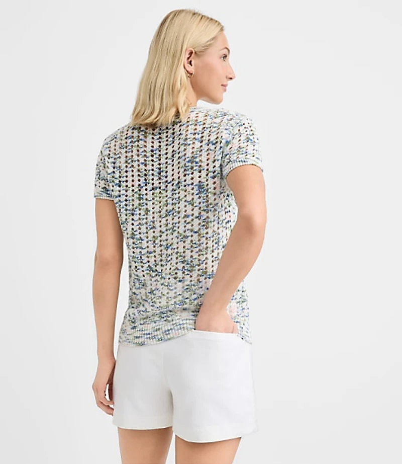 Spacedye Stitchy Wedge Sweater Tee