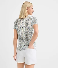 Spacedye Stitchy Wedge Sweater Tee