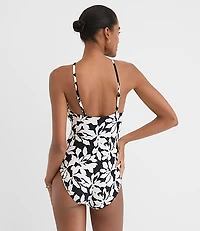 LOFT Beach Magnolia Halter One Piece Swimsuit