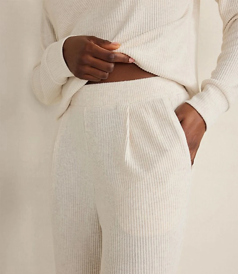 Haven Well Within Brushed Rib Knit Tapered Pants