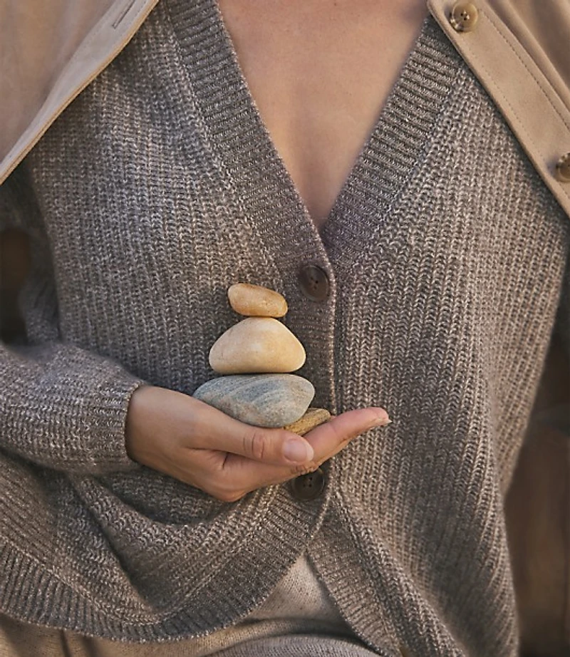 Haven Well Within Cashmere Shaker Stitch Cardigan