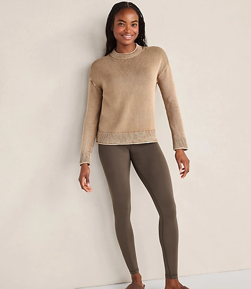 Haven Well Within Organic Cotton Stripe Roll Neck Sweater