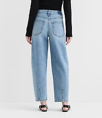 Rivete Mid Rise Barrel Jeans Aura Wash