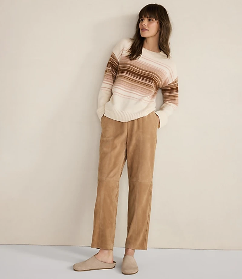 Haven Well Within Cashmere Ombre Stripe Crewneck Sweater