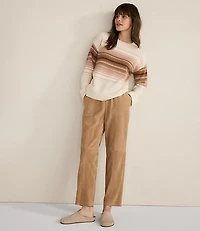 Haven Well Within Cashmere Ombre Stripe Crewneck Sweater