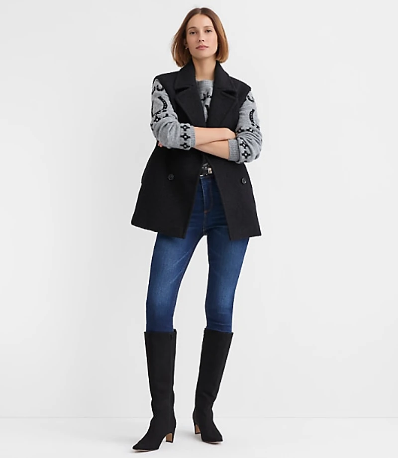 Double Breasted Sleeveless Jacket